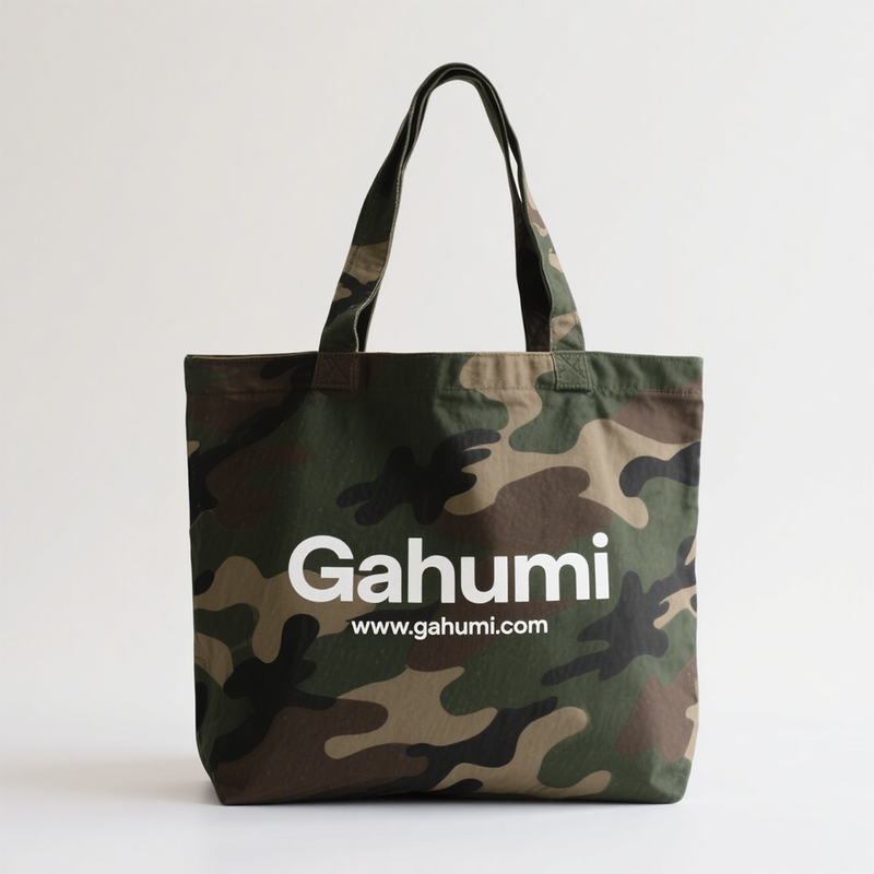Gahumi Camouflage canvas tote bag-22